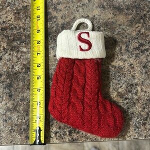 Knitted S Christmas Stocking Small